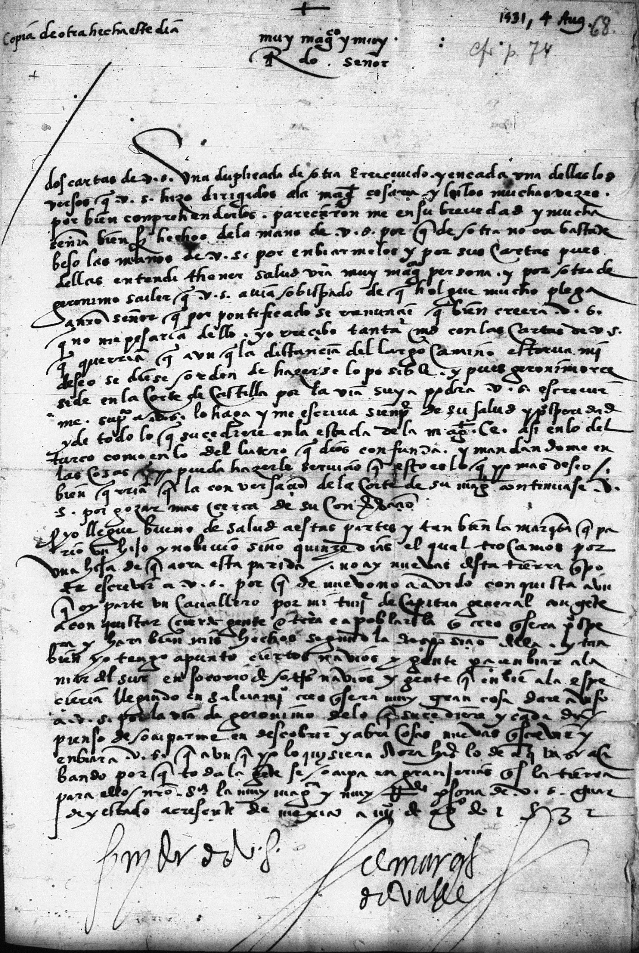 1531 r. List z Meksyku Fernanda Corteza do Jana Dantyszka