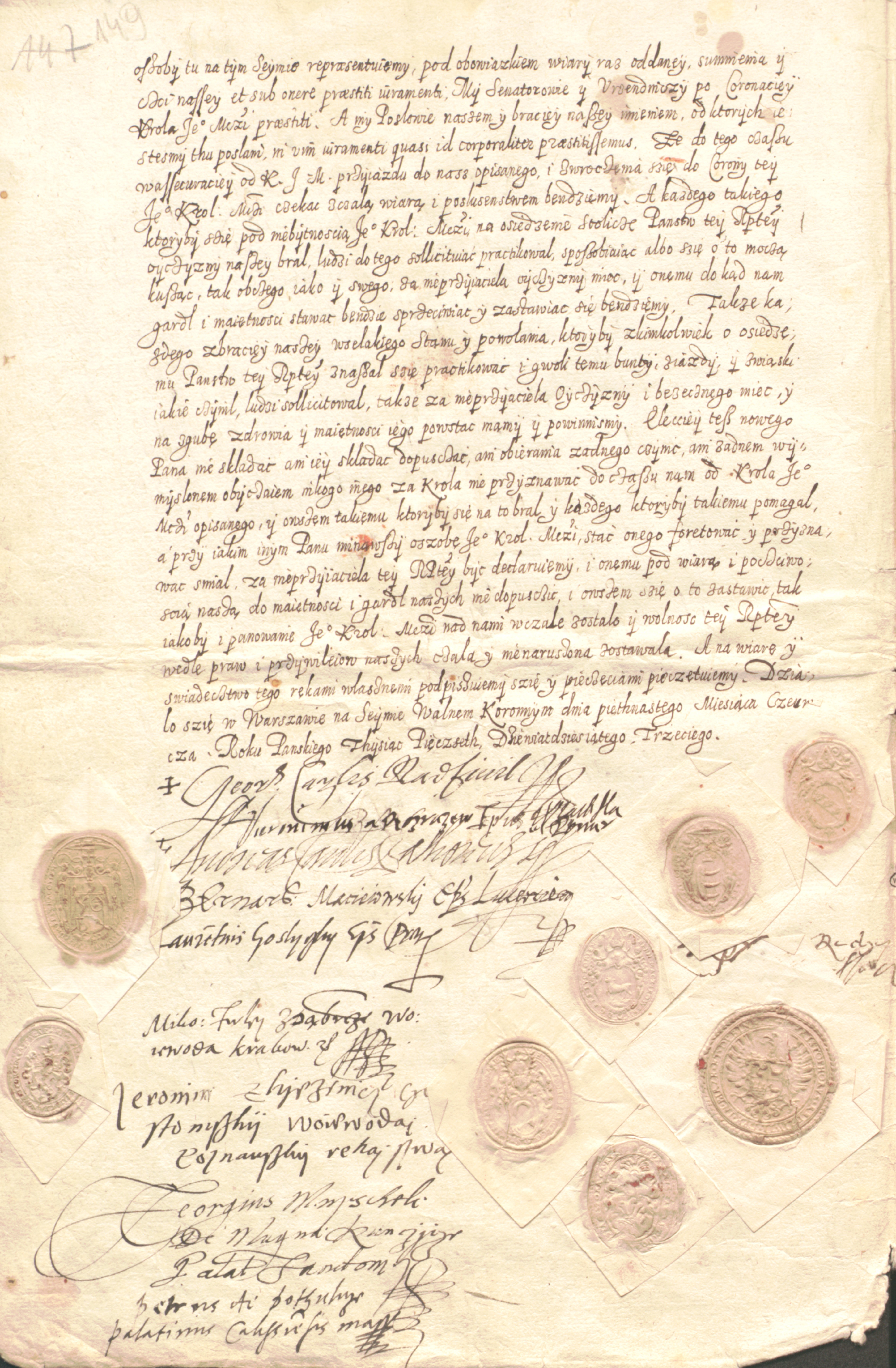 Paszport dla Zygmunta III Wazy, strona 2